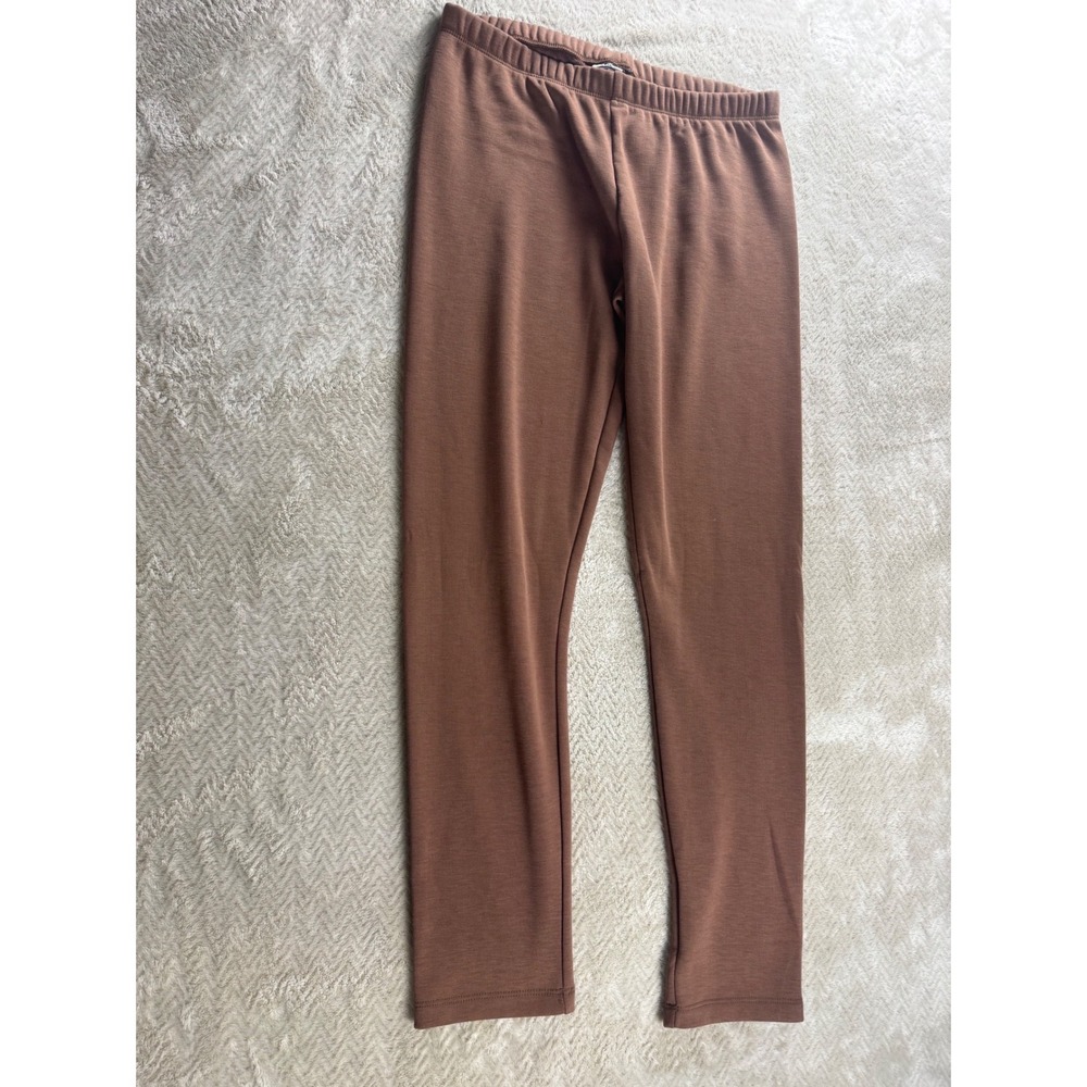 Athletic Works Brown Cozy Leggings XXL 18 High Rise Soft Stretch AG43100081850B